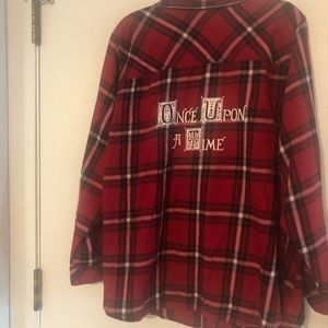 Plaid Once Upon a Time button up